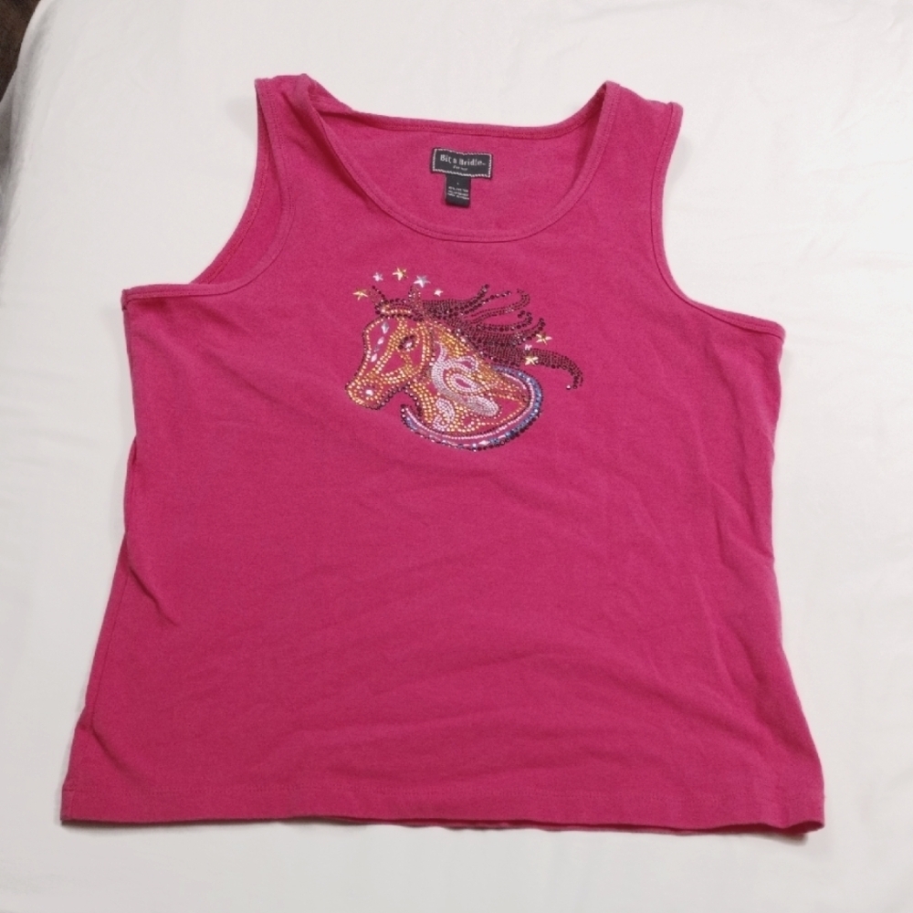Bit & Bridle Women's Tank Top Size Large